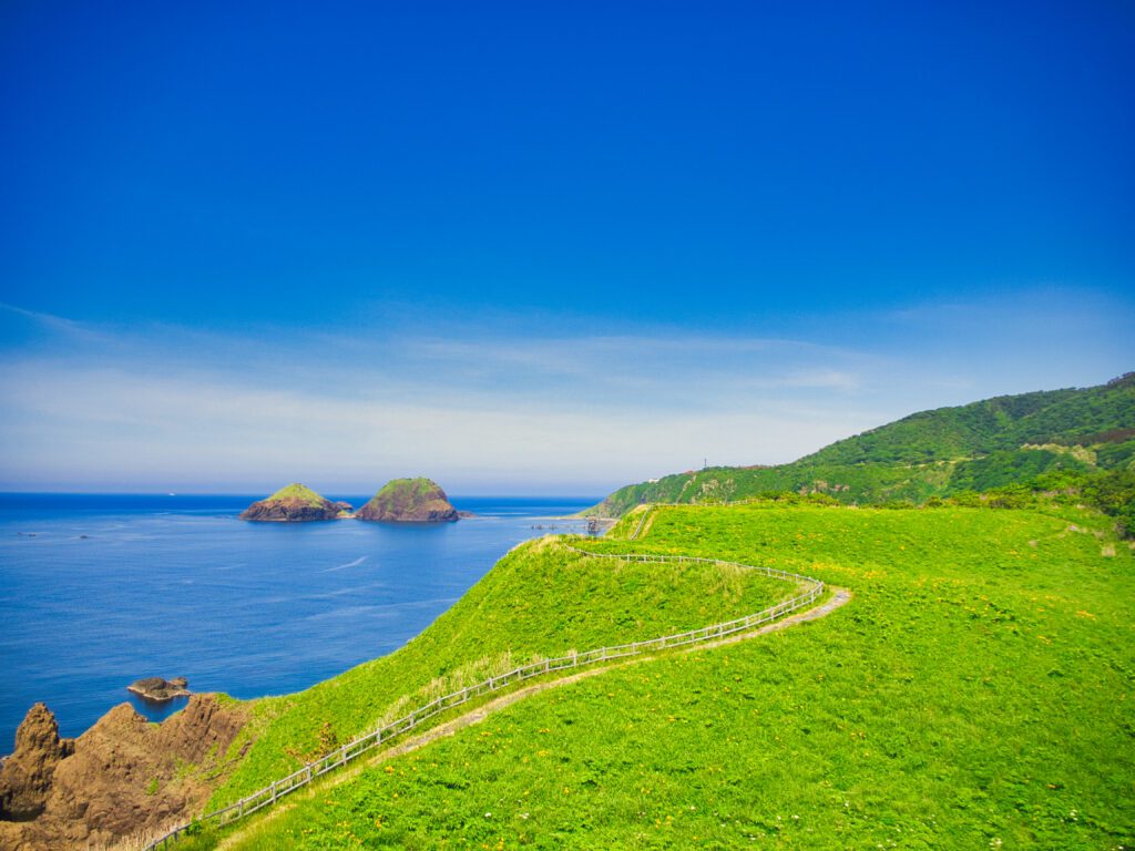 佐渡市　大野亀からの景色